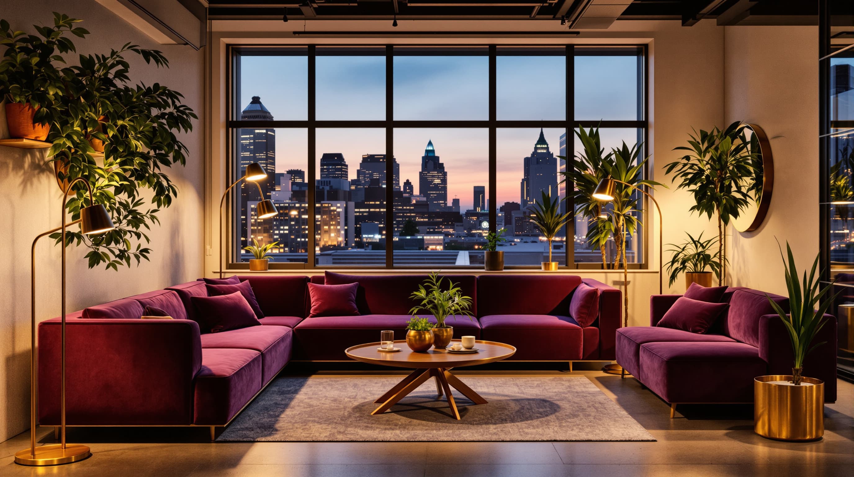 A modern office furnished by David Andrew Furniture