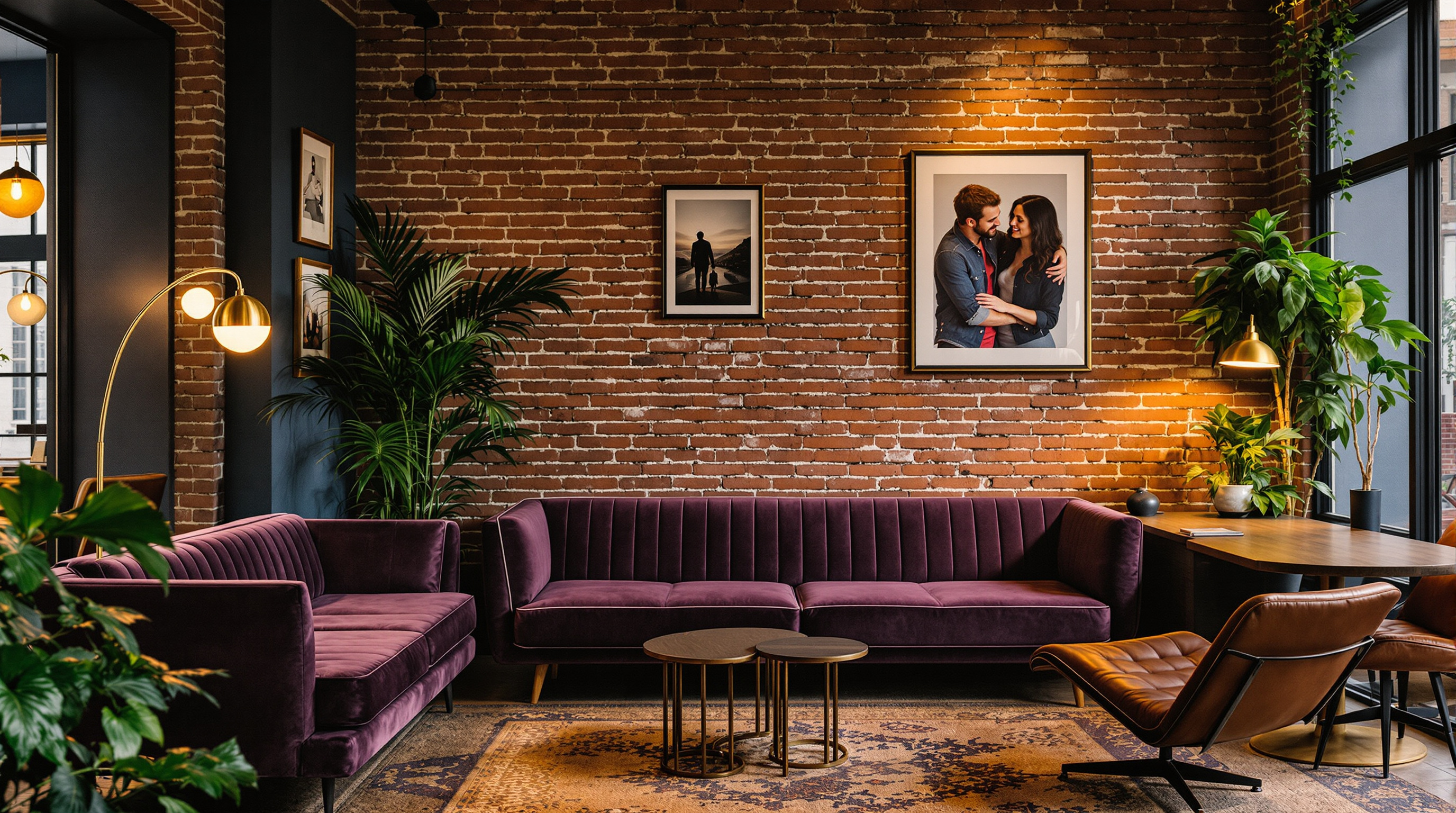 Multi-unit residential lounge — common area seating, natural light