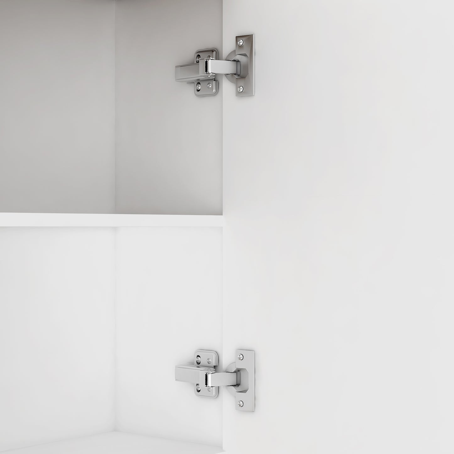 Farmhouse Bar Cabinet with Sliding Barn Door White