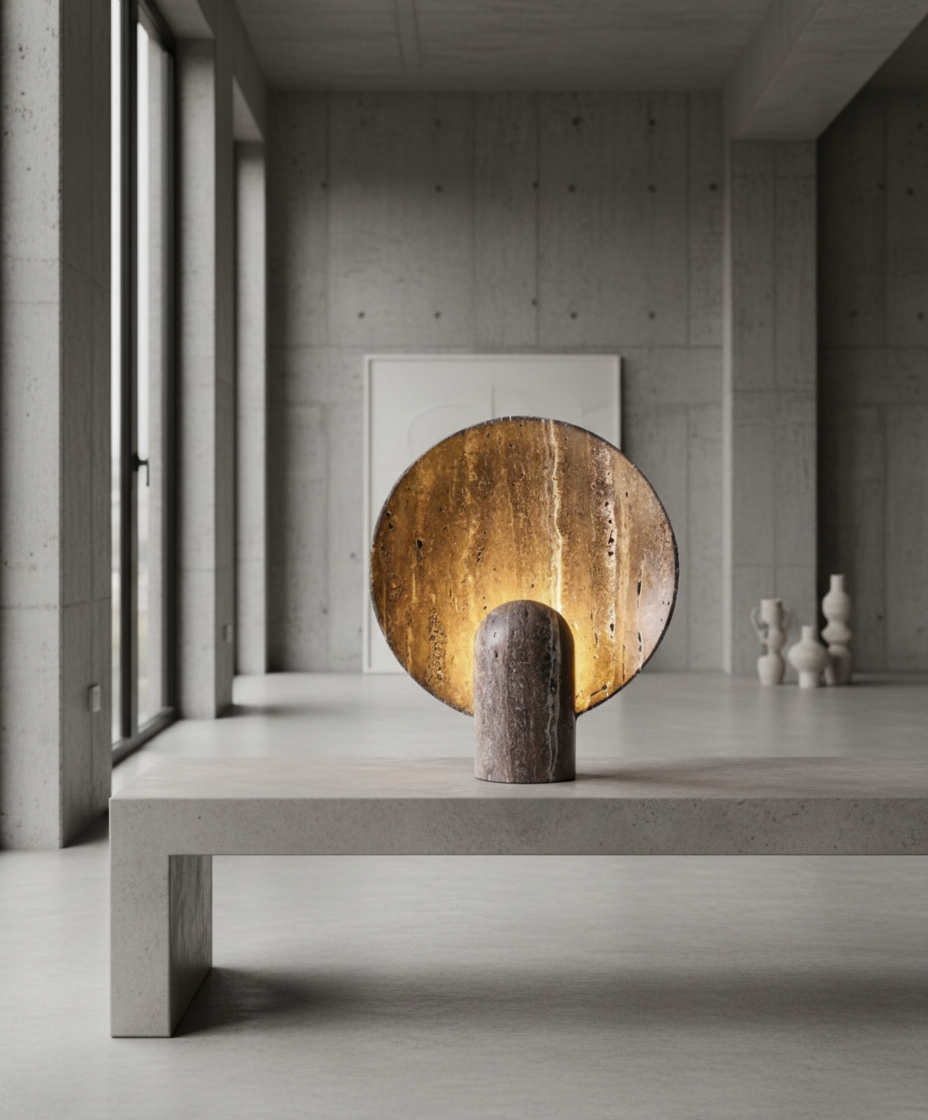 Petra Natural Stone Table Lamp