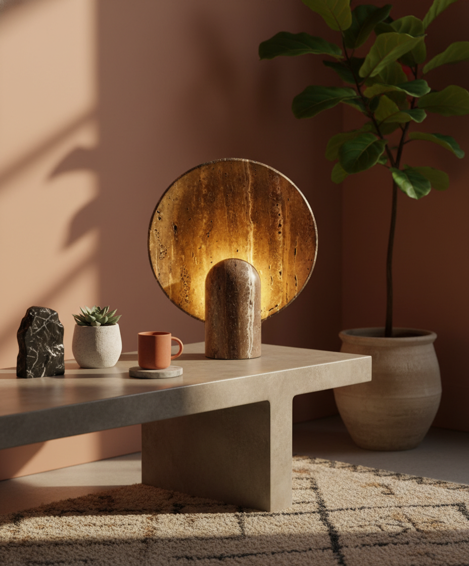 Petra Natural Stone Table Lamp
